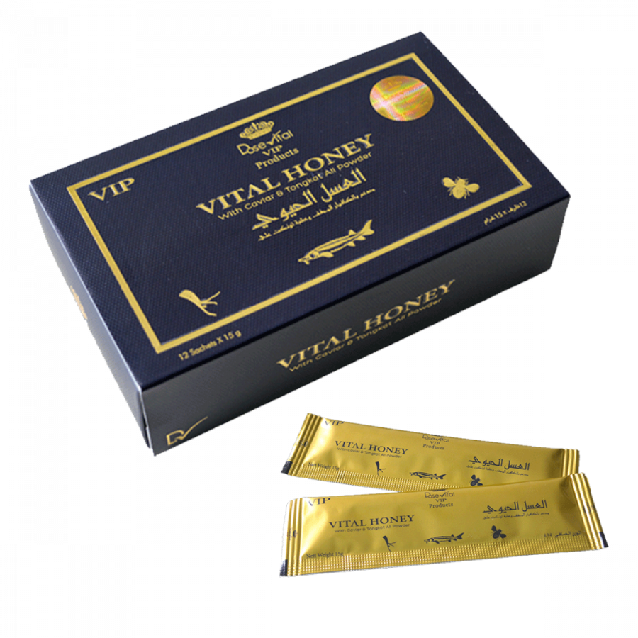 Dose Vital Honey VIP Original Herbal Mixed Paste 15 Gr x 12 Sachets