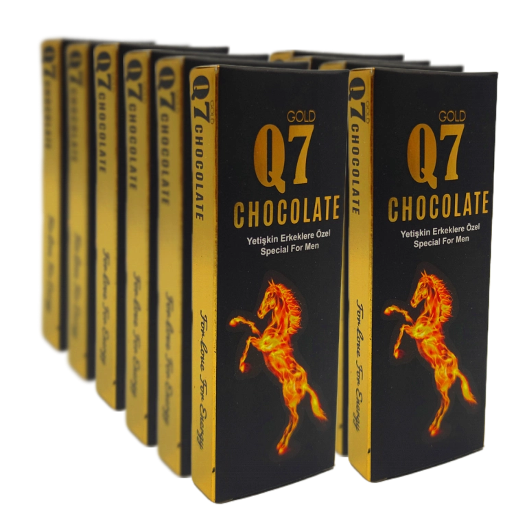 Gold Q7 Original Chocolate Energizing For Men 25 Gr x 12 Bars