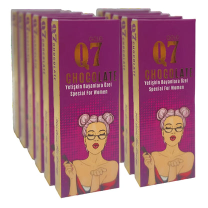 Gold Q7 Original Chocolate Energizing For Women 25 Gr x 12 Bars