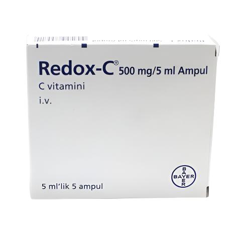 Redox-C 500mg Powerful Vitamin C Supplement 5 Ampules